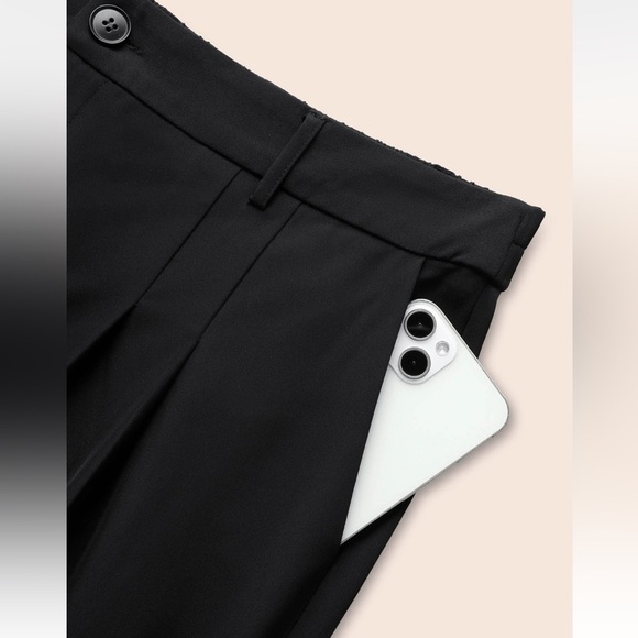 BloomChic Stretch Woven Pleated Elastic Waist Pants us size12 - Picture 5 of 8